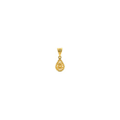 22K Gold Delicate Pear Pendant - Virani Jewelers