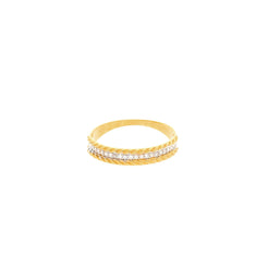 22K Gold & CZ Gem Regal Ring - Virani Jewelers
