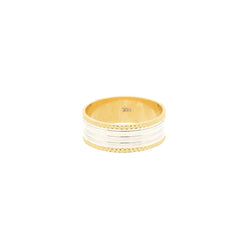 18K Yellow & White Gold Ridge Ring - Virani Jewelers