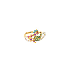 22K Gold Exquisite Gemstone Ring - Virani Jewelers
