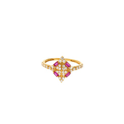 22K Gold & Gemstone Elegance Ring - Virani Jewelers