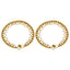 22K Yellow Gold Anklets Set of 2 W/  Chandelier Chains & Gold Balls - Virani Jewelers