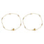 22K Multi Tone Gold Box Link Anklets Set of 2 W/ Etched Gold Balls, 10.1 Grams - Virani Jewelers