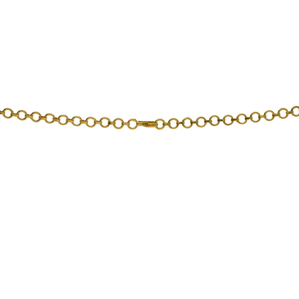 An image of the gold clasp on an Indian necklace from Virani Jewelers | Searching for elegant 22K yellow gold jewelry to complement your formal attire? Check out this Va...