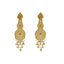 22K Yellow Gold Necklace & Earrings Set W/ Interlocked V-Stole Design - Virani Jewelers