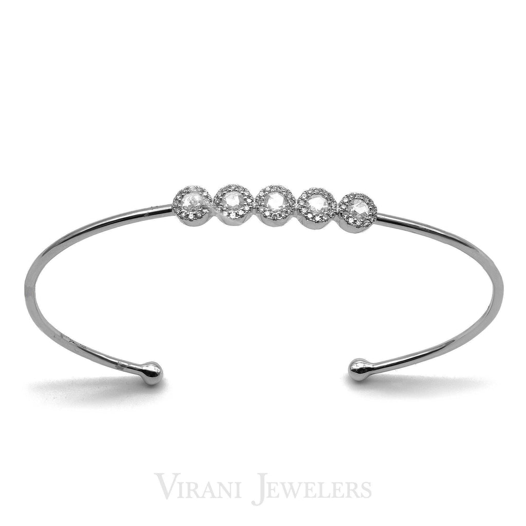 14k Gold Diamond Bangle - Virani Jewelers |  