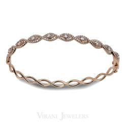 14K Gold Diamond Bangle - Virani Jewelers