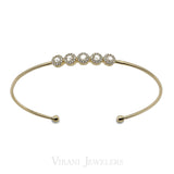 14K Yellow Gold Diamond Bangle W/ 0.39ct Diamonds - Virani Jewelers | 14K Yellow Gold Diamond Bangle W/ 0.39ct Diamonds for women. This elegant open bangle is perfect ...