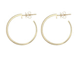 Minimalist 0.3 CT Diamond Hoop Earringd Set in 14K Yellow Gold - Virani Jewelers | These are a set of minimalist 14K gold diamond-encrusted hoop earrings with 0.3ct diamonds. The g...