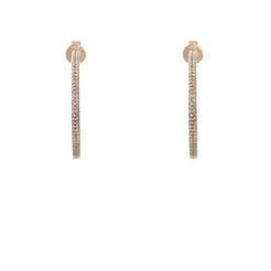 Minimalist 0.3 CT Diamond Hoop Earringd Set in 14K Yellow Gold - Virani Jewelers