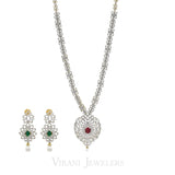 11.72CT Diamond Butterfly Link Necklace & Earrings Set in 18K Yellow Gold - Virani Jewelers | 11.72CT Diamond Butterfly Link Necklace & Earrings Set in 18K Yellow Gold for women. Necklace...