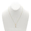 Minimalist 0.2CT Diamond Semi Circle Pendant & Earrings Set in 18K Yellow & White Gold - Virani Jewelers