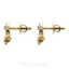 0.37CT Diamond Crecent Pendant Necklace & Earrings Set In 18K Gold - Virani Jewelers
