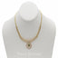 2.15CT Diamond Necklace & Drop Earring Set in 18K Yellow W/Pear Cut Emerald - Virani Jewelers