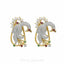 2.23CT Diamond Bisou Peacock Necklace & Earring Set in 18K Yellow Gold W/ Multi Gems - Virani Jewelers