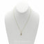 0.33 CT Round Brilliant Diamond Necklace and Earring Set in Yellow Gold W/ Oval-Shape Pendant - Virani Jewelers