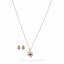 0.69CT Diamond Infinity Heart Necklace & Earrings Set in 18K Yellow Gold - Virani Jewelers