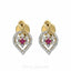 0.69CT Diamond Infinity Heart Necklace & Earrings Set in 18K Yellow Gold - Virani Jewelers