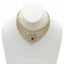 Limited Edition 12.55CT VVS Diamond Choker & Earring Set in 18K Gold W/ Centre Ruby - Virani Jewelers