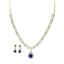 18K Multi Tone Gold Diamond Necklace & Earrings Set W/ 3.79ct VVS Diamonds, Pisces & Circle Link,  & Changeable Gem Feature - Virani Jewelers
