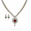 7.28CT Diamond Fluer Chain Link Necklace & Earrings Set in 18K Yellow Gold - Virani Jewelers