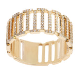 0.31CT Diamond Fence Frame Ring Set In 14K Yellow Gold - Virani Jewelers | 0.31CT Diamond Fence Frame Ring Set In 14K Yellow Gold for women. Ring features a fence design fr...