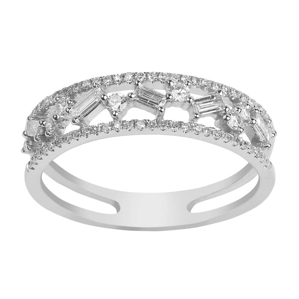 14K White Gold Diamond Ring - Virani Jewelers |  