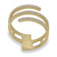 0.3CT Diamond Pave Stackable Ring in 14K Yellow Gold - Virani Jewelers