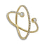 Minimalist 0.24 CT Twisting Diamond Ring in 14k Yellow Gold - Virani Jewelers