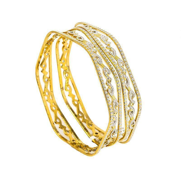 22K Gold 2 Piece Bangles - Virani Jewelers | 