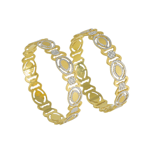 22K Gold 2 Piece Bangles - Virani Jewelers | 22K Gold 2 Piece Bangles
62x12mm