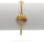 22K Yellow Gold Peacock Frame Bangle Set W/ Cubic Zirconia Stones - Virani Jewelers