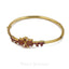 22K Yellow Gold Ruby Bangle W/ Barrel Clasp Closure - Virani Jewelers