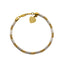 22K Multi Tone Gold Bracelet W/ Heart Charm & Rounded Beaded Link - Virani Jewelers