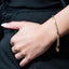 22K Multi Tone Gold Bracelet W/ Heart Charm & Rounded Beaded Link - Virani Jewelers