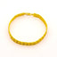 22K Yellow Gold Men's Bracelet W/ 2-Row Square Links & "X" Details - Virani Jewelers
