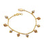 22K Multitone Gold Box Bracelet W/Diamond Cut Bead Charms - Virani Jewelers