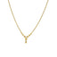 22K Yellow Gold Beaded Chain Necklace W/ Textured Engravings - Virani Jewelers