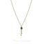 22K Gold Cable Link Necklace W/Ruby & Emerald Teardrop Pendant - Virani Jewelers