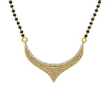18K Yellow Gold Diamond Mangalsutra Necklace W/ 1.38ct VS-SI Diamonds - Virani Jewelers |  18K Yellow Gold Diamond Mangalsutra Necklace W/ 1.38ct VS-SI Diamonds for women. This beautiful ...