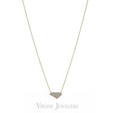 .28CT Diamond Pave Geometric Pendant set in 14K Yellow Gold - Virani Jewelers | .28CT Diamond Pave Geometric Pendant set in 14K Yellow Gold for women. Minimal necklace features ...