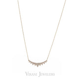 14K Rose Gold Diamond Necklace W/ 0.45ct Pave Diamonds - Virani Jewelers | 
14K Rose Gold Diamond Necklace W/ 0.45ct Pave Diamonds for women. This minimalist 14K rose gold ...