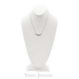14K Rose Gold Diamond Necklace W/ 0.45ct Pave Diamonds - Virani Jewelers | 
14K Rose Gold Diamond Necklace W/ 0.45ct Pave Diamonds for women. This minimalist 14K rose gold ...