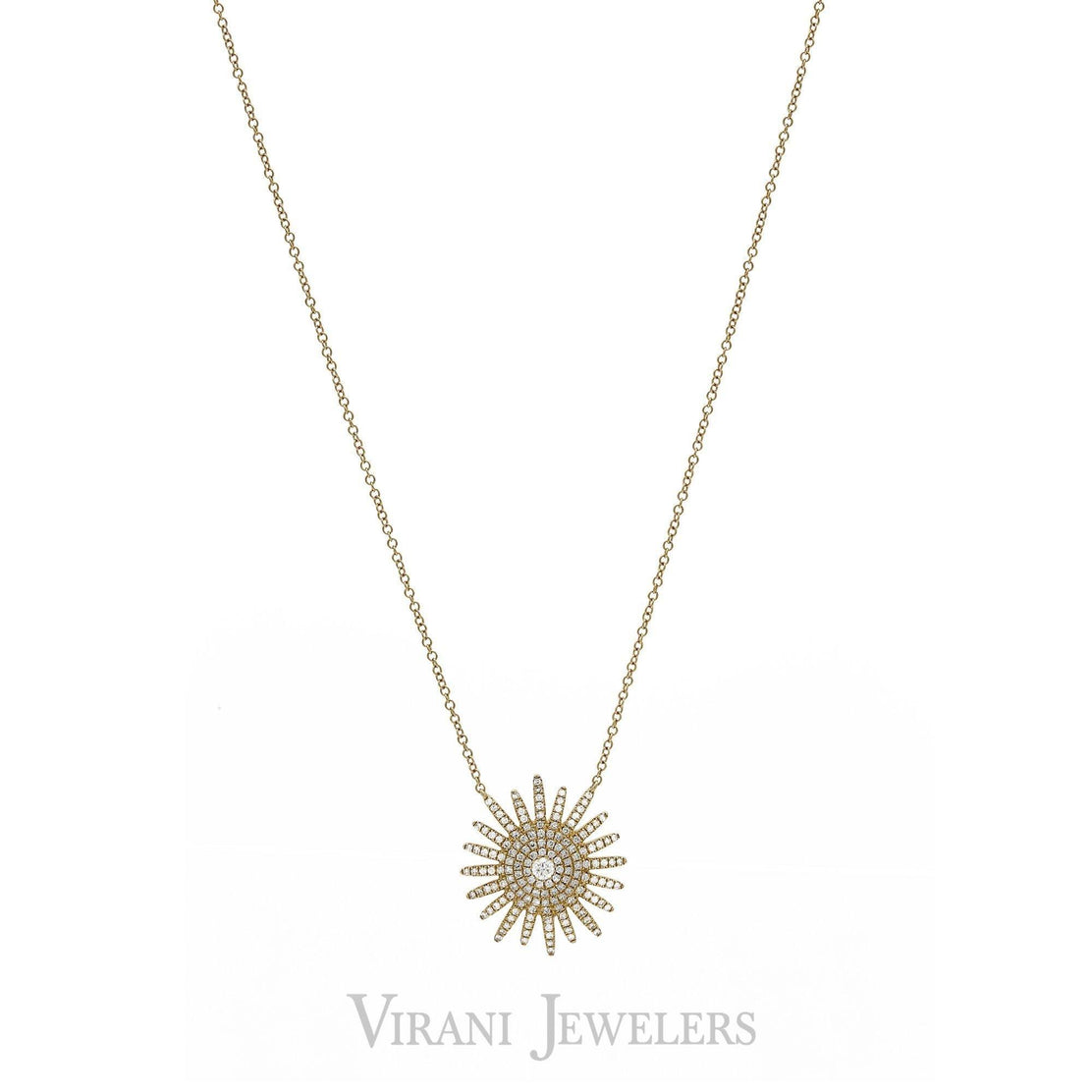 Gold Plated Sunflower Necklace for Women Jewelry Titanium Steel Zircon  Pendant | eBay