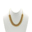 22K Gold Ruby Emerald Floral Kasu Necklace & Earrings Set - Virani Jewelers