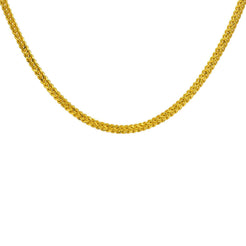 22K Yellow Gold Men's Chain W/ Foxtail Link - Virani Jewelers