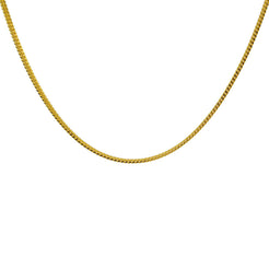 22K Yellow Gold Men's Chain W/ Braided Foxtail Link, 20" - Virani Jewelers