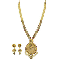 22K Gold Necklace and Earrings Set - Virani Jewelers