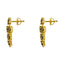 22K Yellow Gold Necklace & Earrings Set in Floral Design W/ Genuine Sapphire - Virani Jewelers