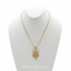 22K Antique Yellow Gold Hexa Pendant Necklace & Earrings Set - Virani Jewelers